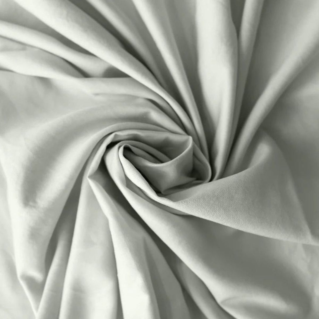 Organic cotton sheets from Nuream, available in sage.